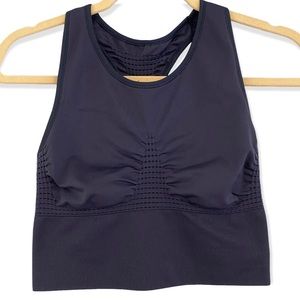 Sweaty Betty Stamina Longline Sports Bra in Navy